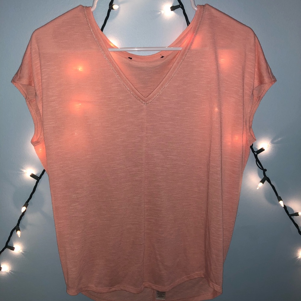 WHBM Coral Jetsetter Tee